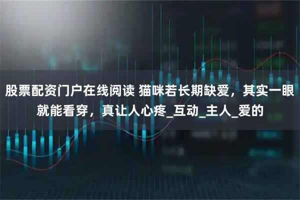 股票配资门户在线阅读 猫咪若长期缺爱，其实一眼就能看穿，真让人心疼_互动_主人_爱的